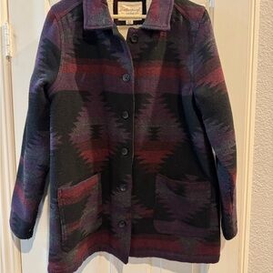 Weatherproof Women's Utility Jacket - Black and Purple